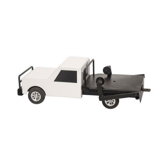Flatbed Hay Truck Black/White