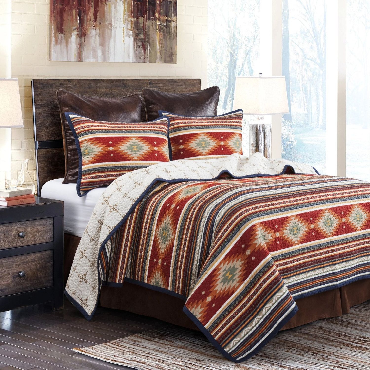 Del Sol Quilt Set Full / Queen (Reversible)