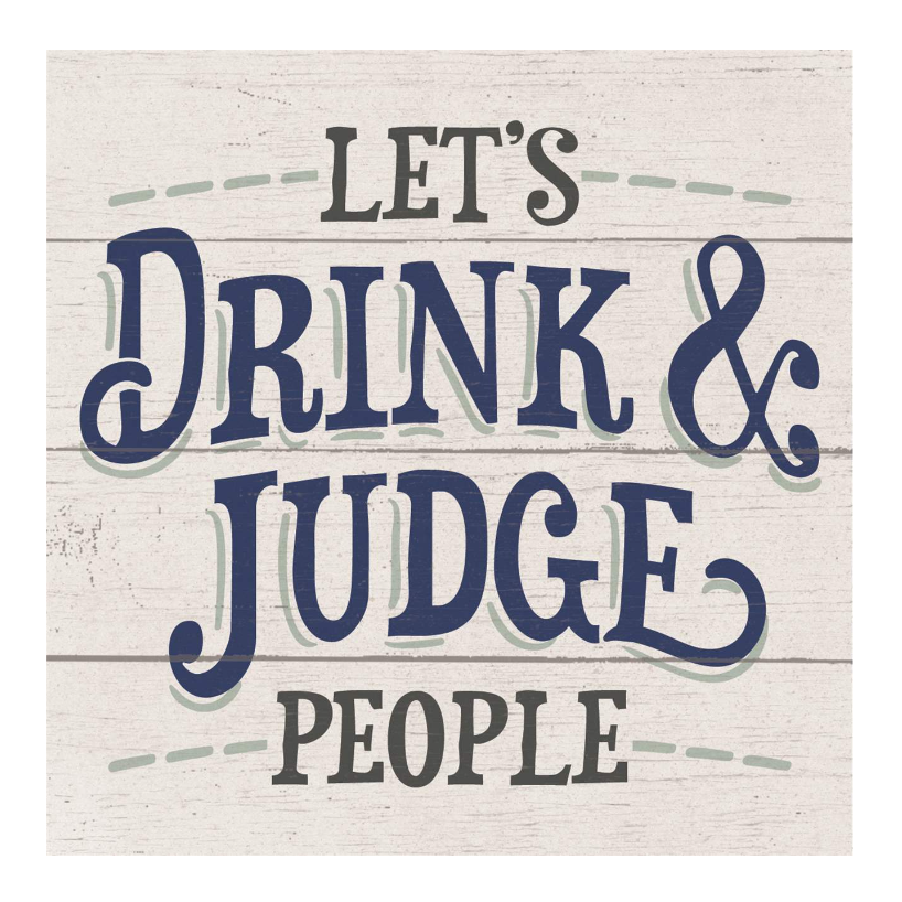 Edenborough 4" Square Coaster - Drinks Mixed