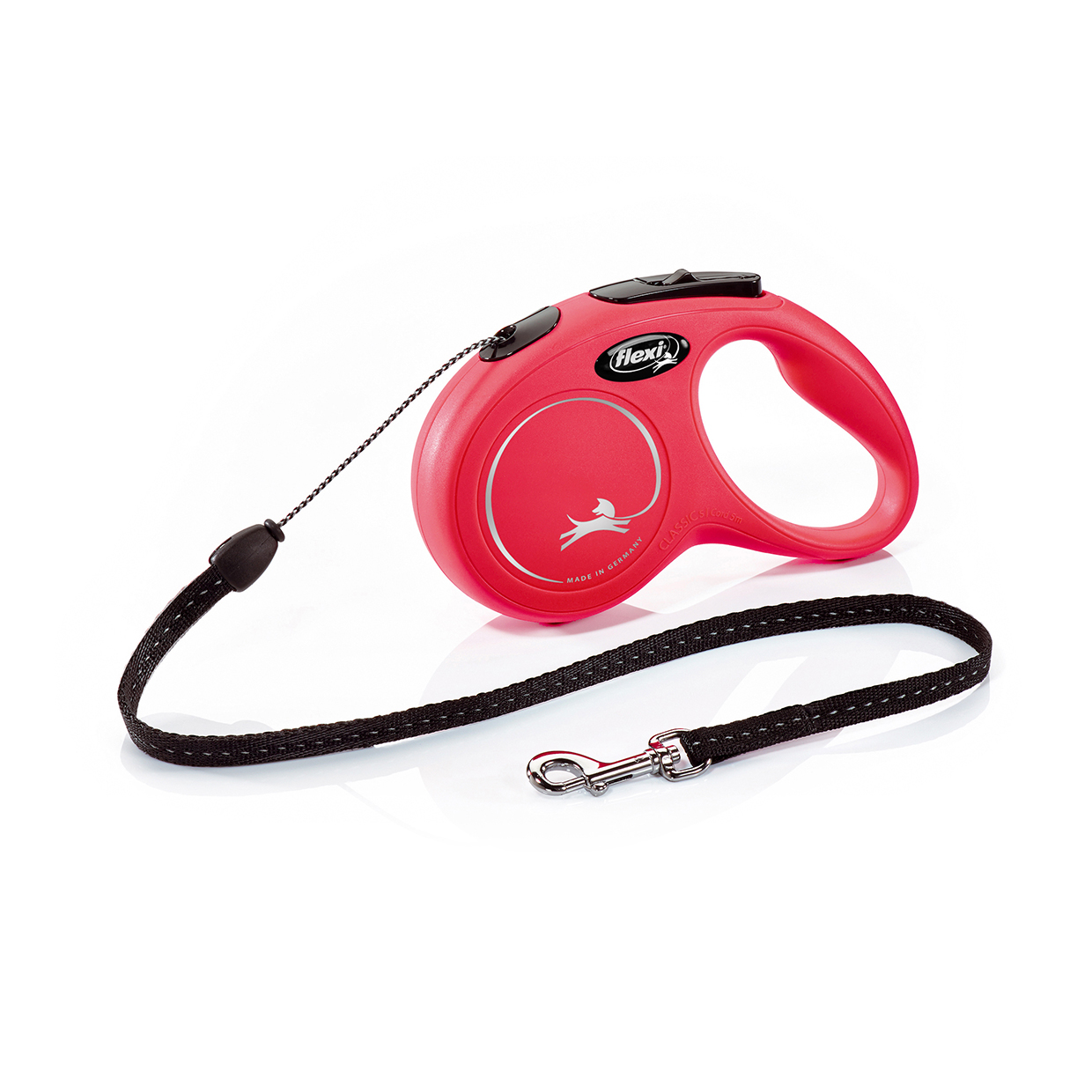 Flexi Classic Cord Leash - Small Red