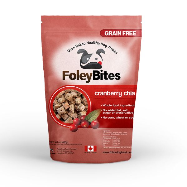 Foley Bites Cranberry Chia 400g