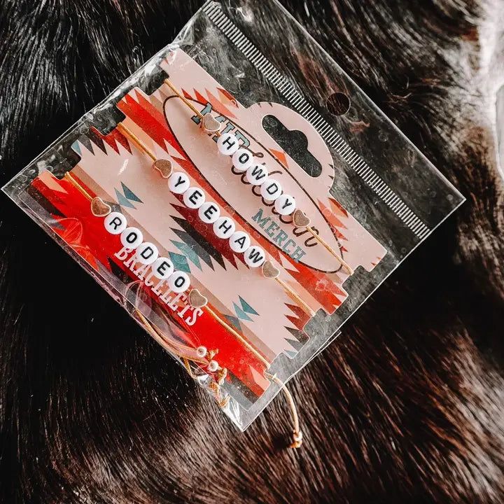 Front Porch Howdy Yehaw Rodeo Bracelet Pack