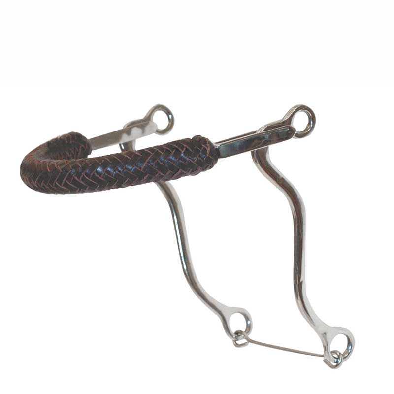 Hack SS Bit Braid Leather Noseband 8 1/2