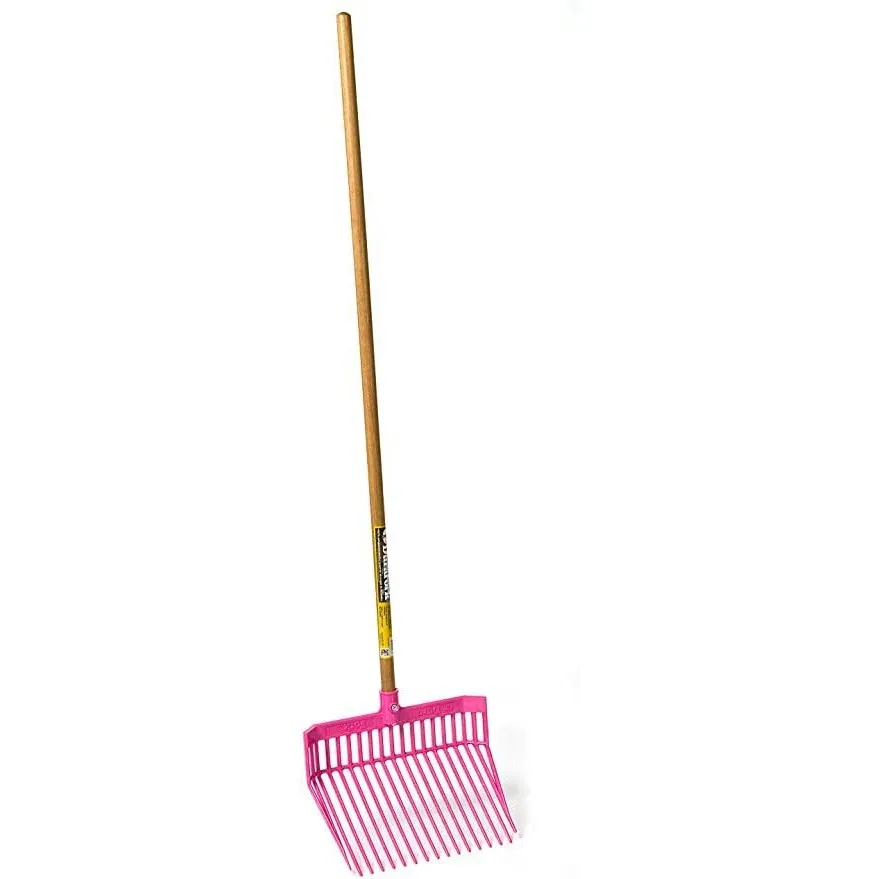 Fortiflex Plastic Stall Fork Hot Pink