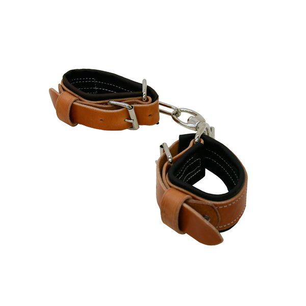 Harness Leather &amp; Chain 2 Leg Hobbles