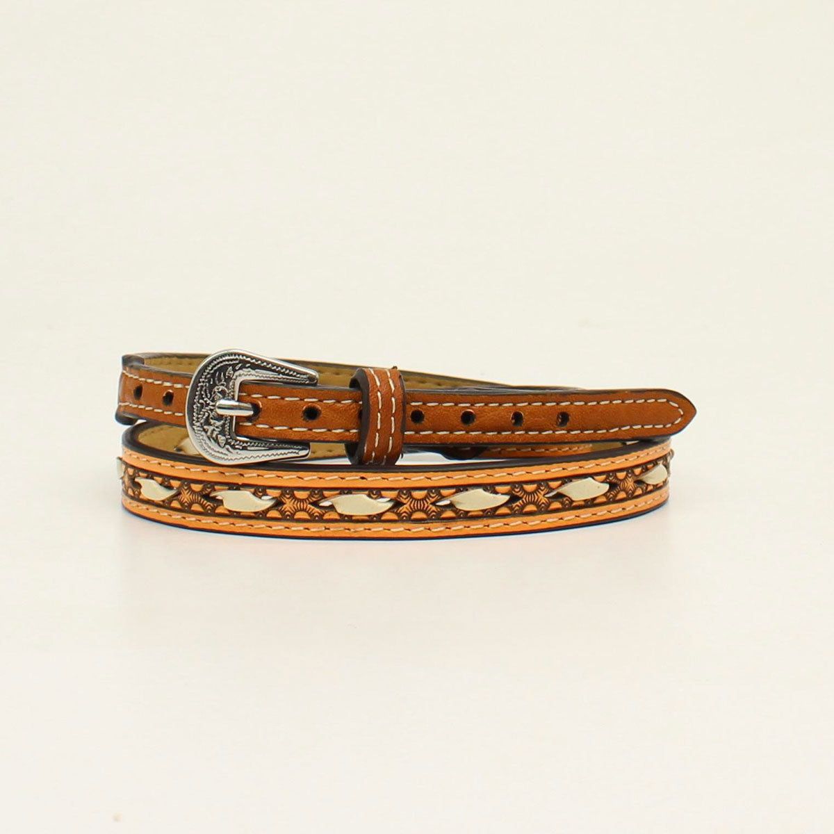 Hat Band 1/2" Ivory Rawhide Lacing Tan 27"
