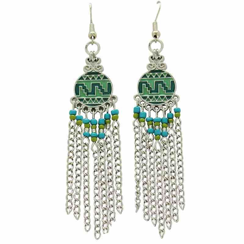Follow Your Arrow Earrings - Aztec Dangle