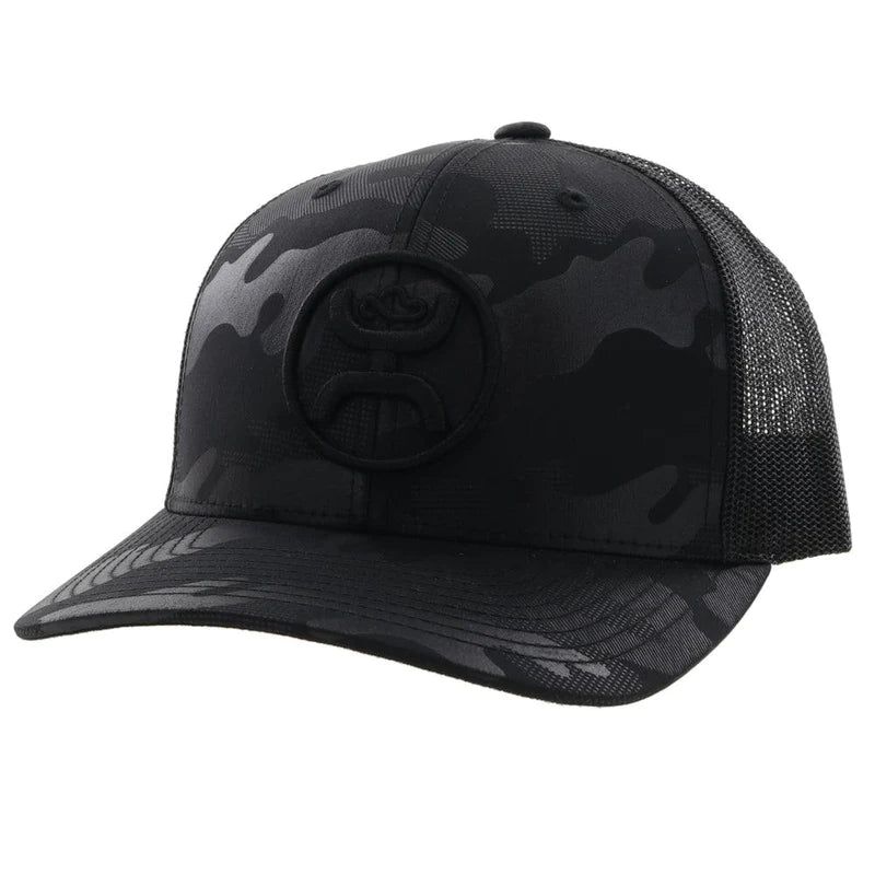 Hooey "O Classic" Snapback Cap - Black Camo