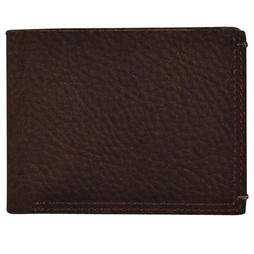 Georgia Boot Mens Bifold Wallet Textured Brown