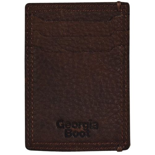 Georgia Boot Mens Card Wallet Textured Brown