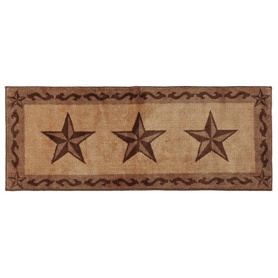 HiEnd Accents Star Kitchen &amp; Bath Rug 24" x 60" - BW2010-TS-DT