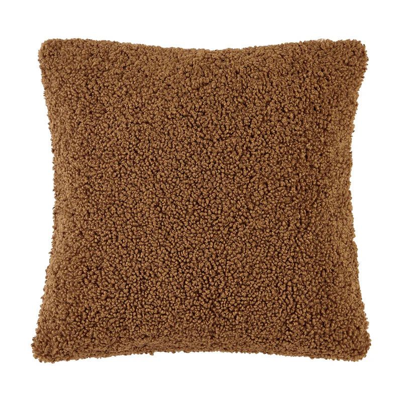 HiEnd Accents Teddy Pillow- Umber