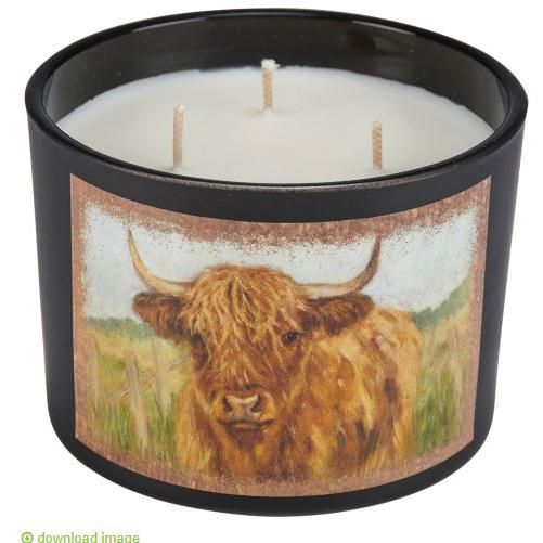 Highland Cow Jar Candle