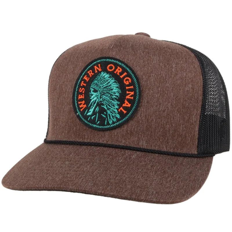 Hooey "Quanah" Snapback Cap - Brown/Black