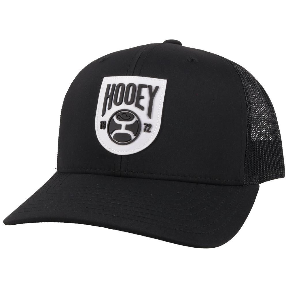 Hooey Bronx Trucker Cap - Black w/White/Black Patch