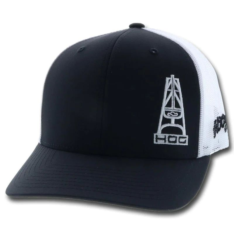Hooey HOG Trucker Cap - Black/White