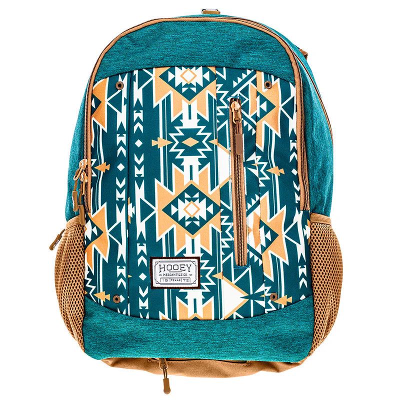 Hooey Rockstar Aztec Print Backpack- Teal