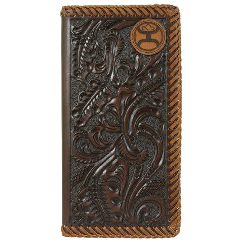 Hooey Signature Rodeo Brown Tooled Wallet