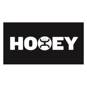 Hooey White/Black 4" x 2" Rectangle Sticker