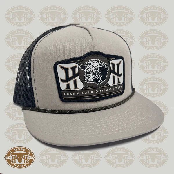 Hoss &amp; Hank Brooks Hat- Silver/Black