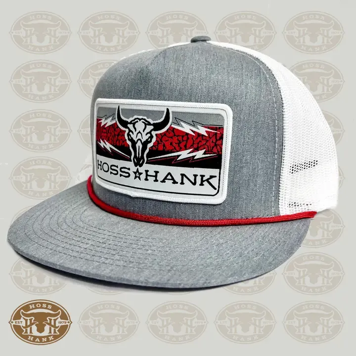 Hoss &amp; Hank Trucker Hat- Grey