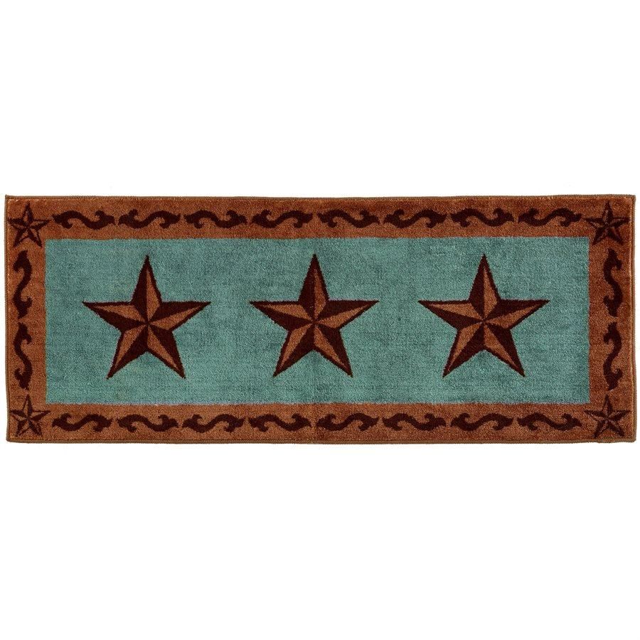 HiEnd Accents Star Kitchen &amp; Bath Rug 24" x 60" - BW2010-TS-TQ