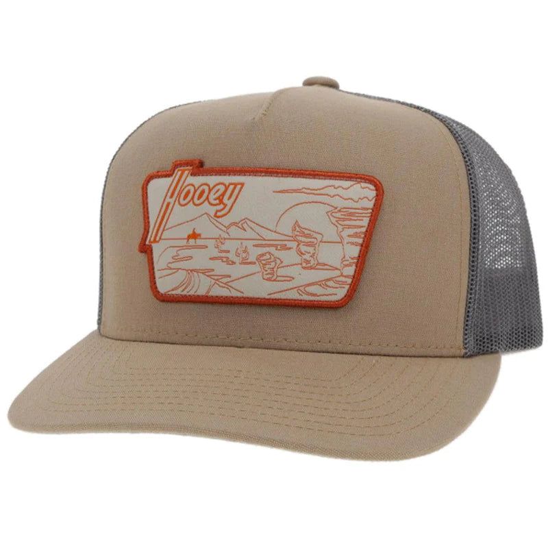 Hooey "Davis" Snapback Cap - Tan/Grey