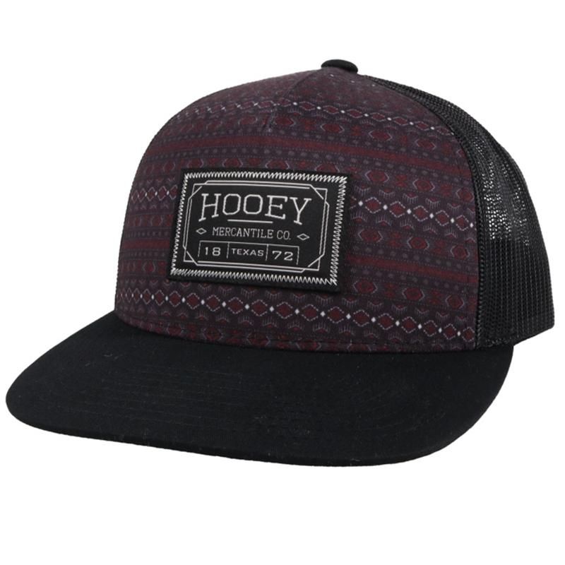 Hooey Doc Trucker Cap - Red &amp; Black w/Patch