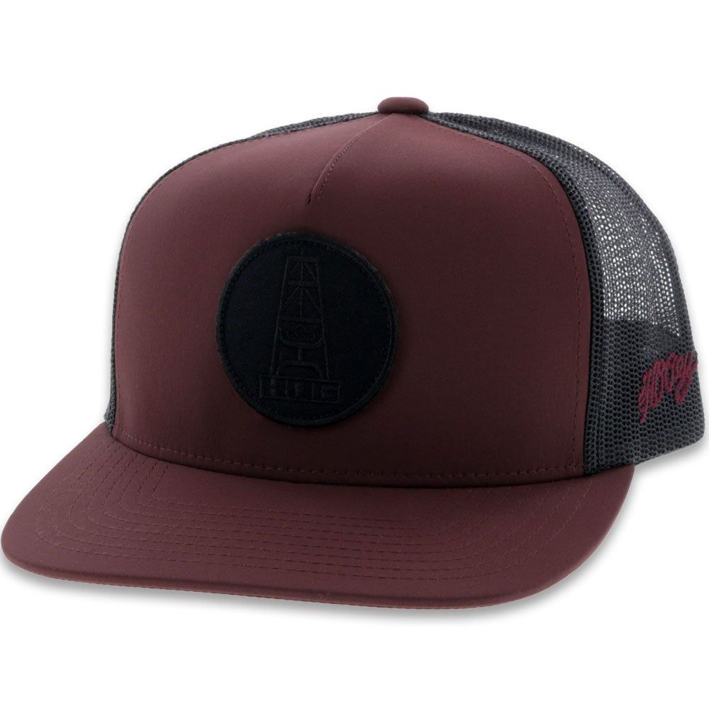 Hooey HOG Trucker Cap - Maroon &amp; Black