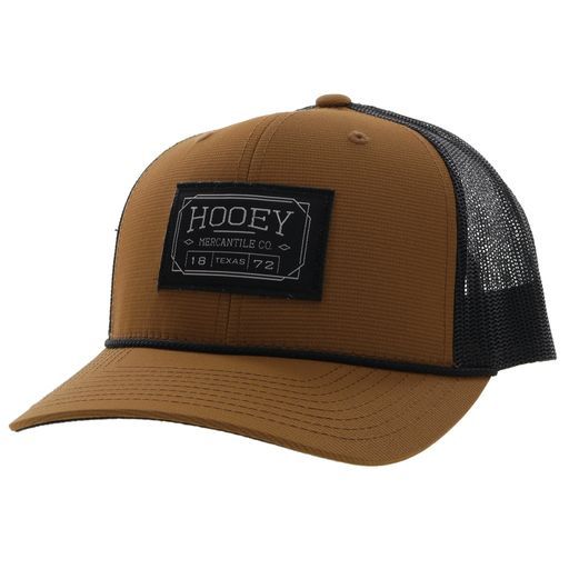 Hooey Doc Trucker Cap - Tan &amp; Black w/Patch