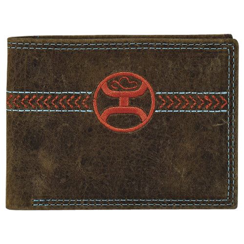 Hooey Signature Bifold Wallet Weathered Brown
