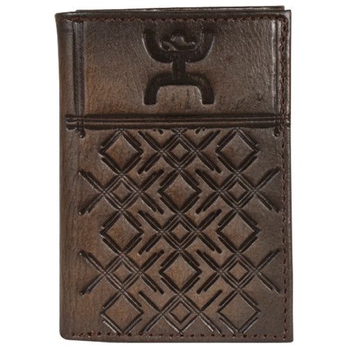 Hooey Trifold Wallet Crosshatch