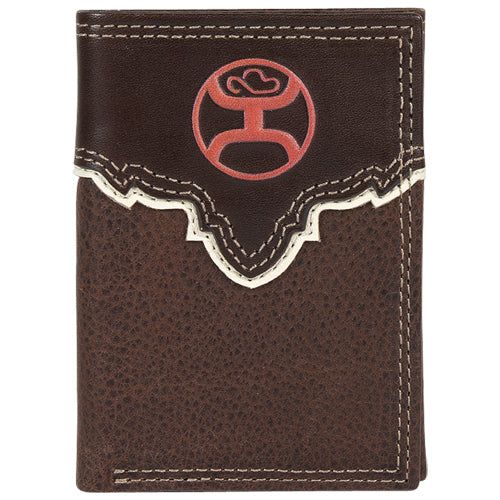 Hooey Trifold Wallet Dusty Orange Logo