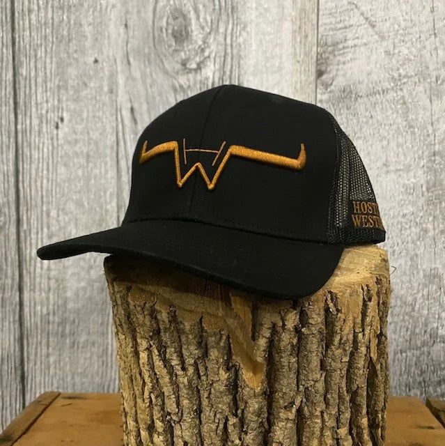 Hostile Western Snapback Cap-Golden/Black