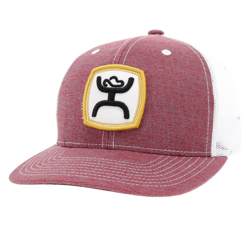 Hooey "Zeneith" Trucker Cap - Burgundy/White