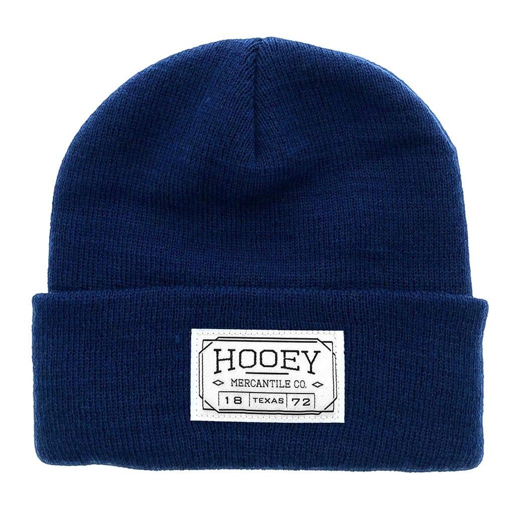 Hooey Beanie Navy with Mercantile Rectangle Patch OSFA
