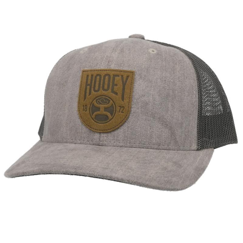 Hooey Bronx Trucker Cap - Grey &amp; Charcoal w/Patch