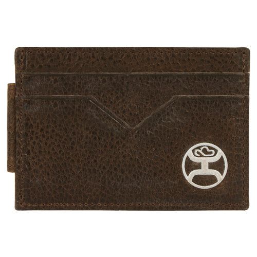 Hooey Card Wallet Chocolate &amp; Stitching