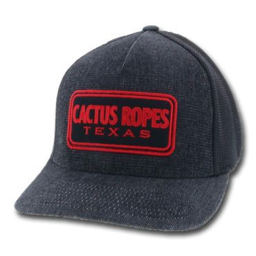 Hooey Cactus Ropes Trucker Cap - Texas Black