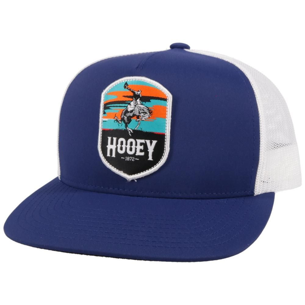 Hooey Cheyenne Trucker Cap - Navy &amp; White w/Patch