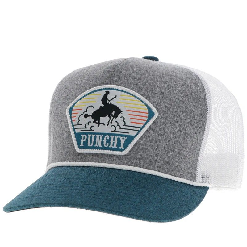 Hooey Punchy Trucker Cap - Grey/White