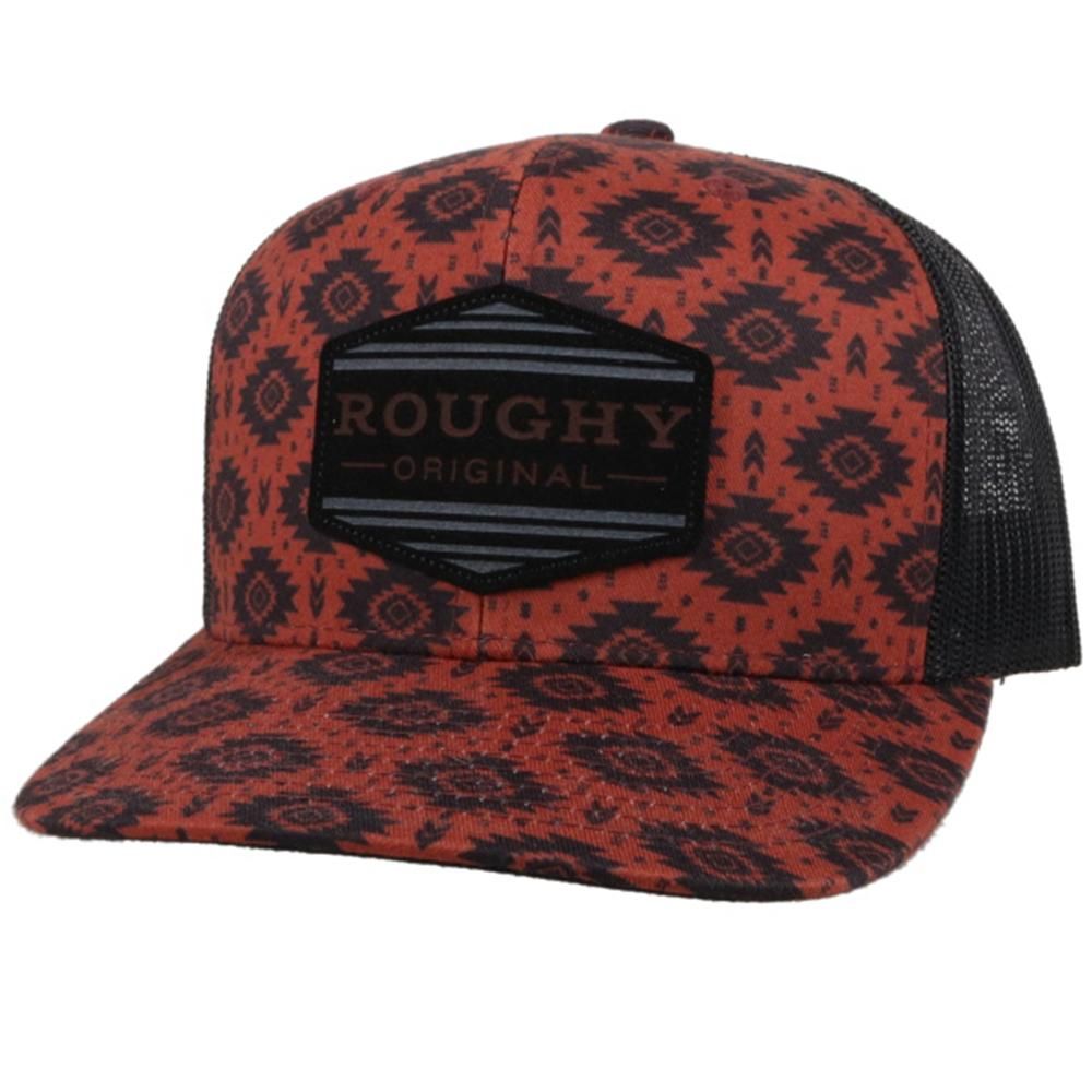 Hooey Youth Roughy Tribe Trucker Cap - Rust &amp; Black w/Patch