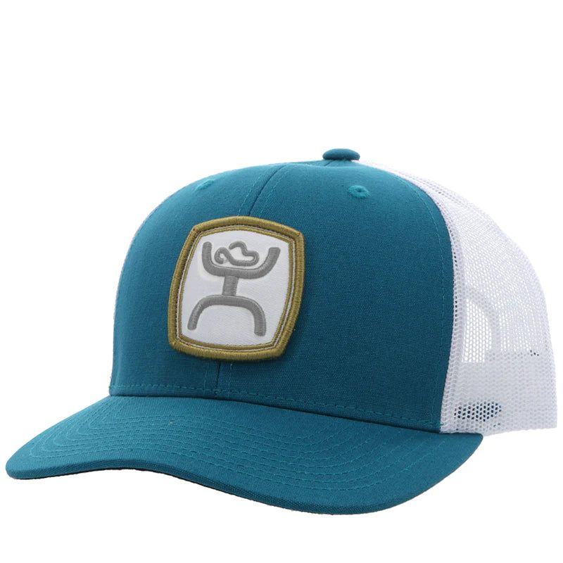 Hooey Zenith Trucker Cap -Teal &amp; White w/Patch