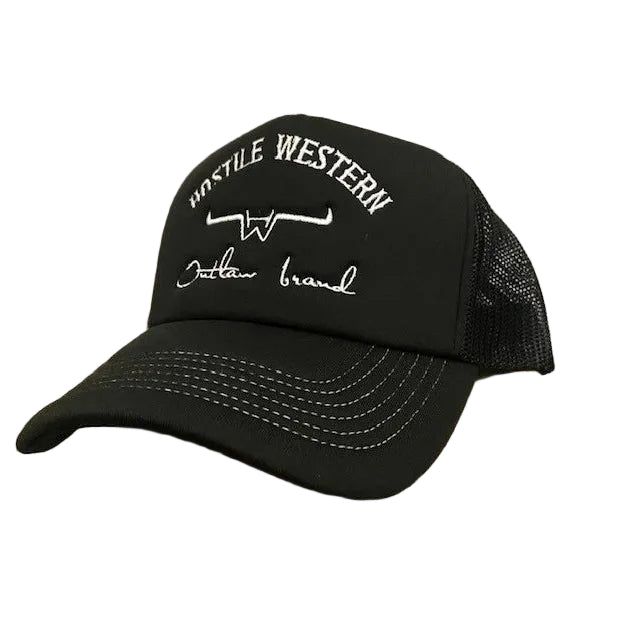 Hostile Western Foam Trucker Cap - Black