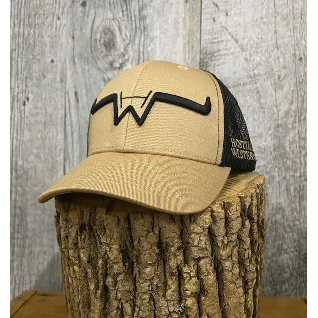 Hostile Western Junior Cap- Beige/Brown