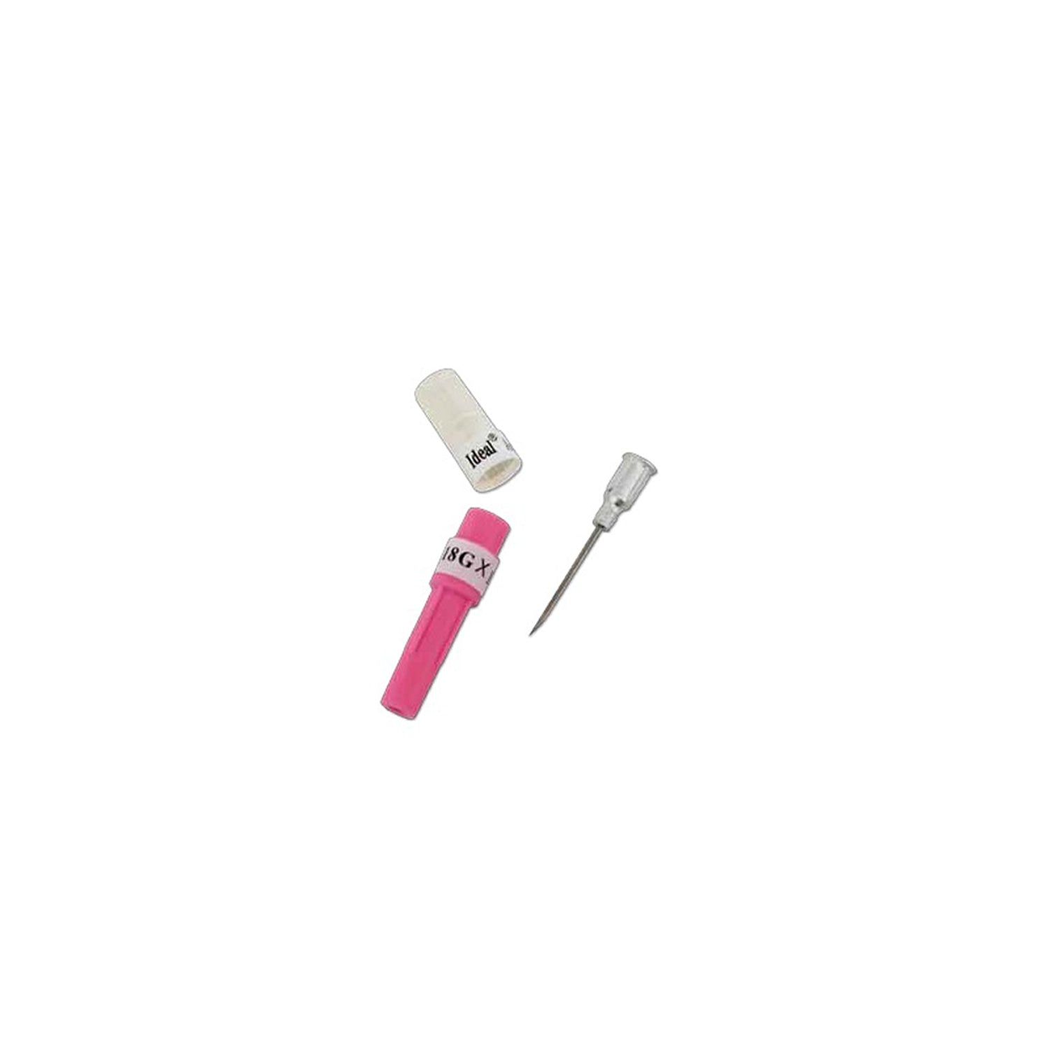 Ideal Aluminum Disposable Needles - 18x1 (25pk)