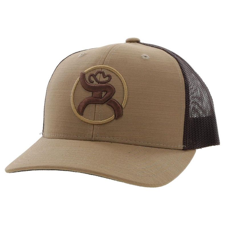 Hooey Roughy Strap Trucker Cap - Tan/Brown