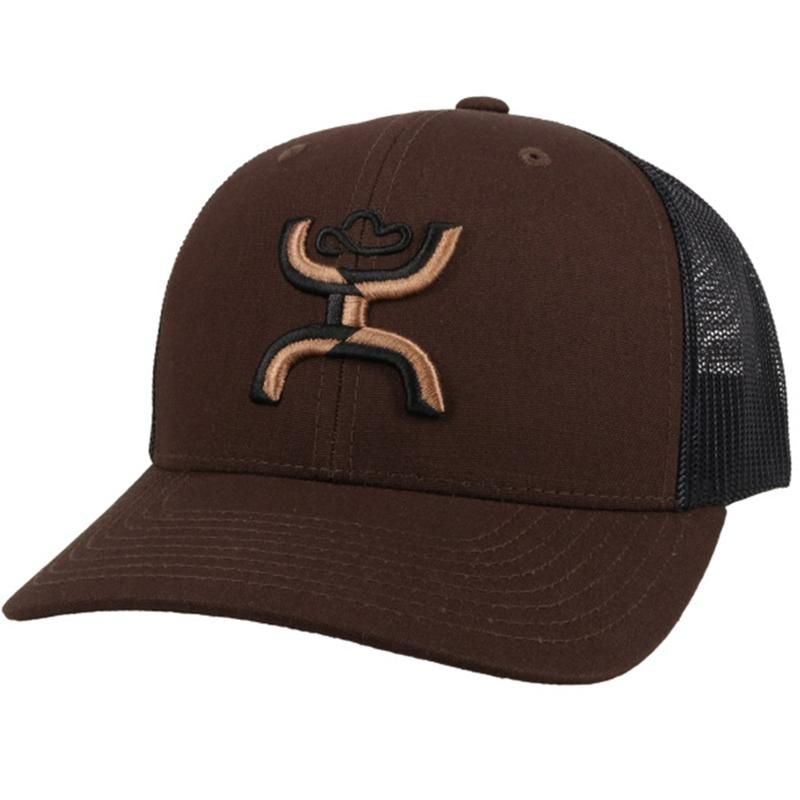Hooey Sterling Trucker Cap - Brown &amp; Black w/Logo