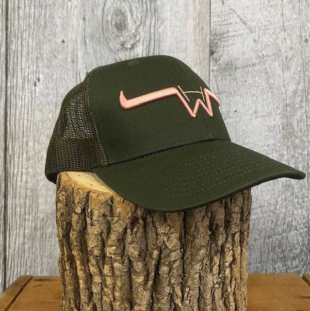 Hostile Western Ponytail Cap- Green