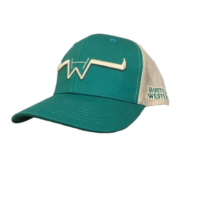 Hostile Western Snapback Cap - Aqua/Beige